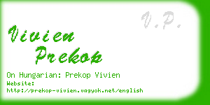 vivien prekop business card